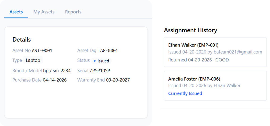 Peyqo Inventory — Assign Assets with Complete Accountability