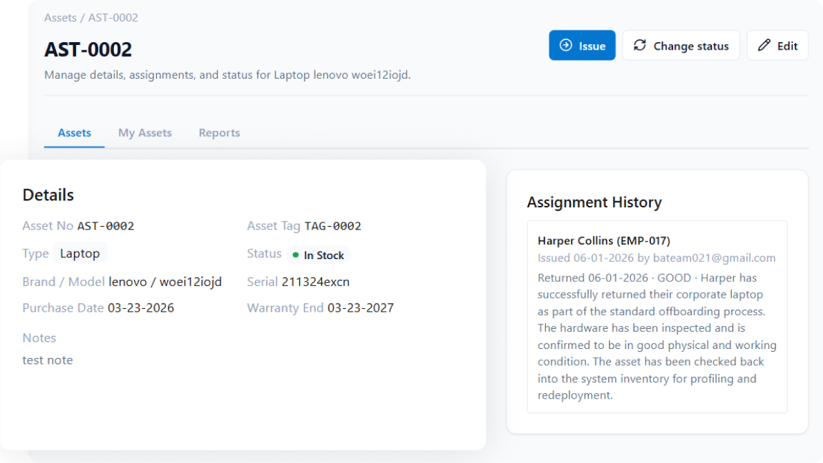 Peyqo Inventory — Simplify Asset Recovery During Employee Offboarding