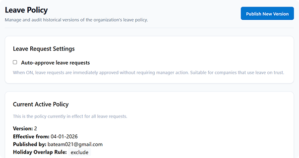 Peyqo Leave Management — Configure Leave Policies Your Way, Automate Them Everywhere