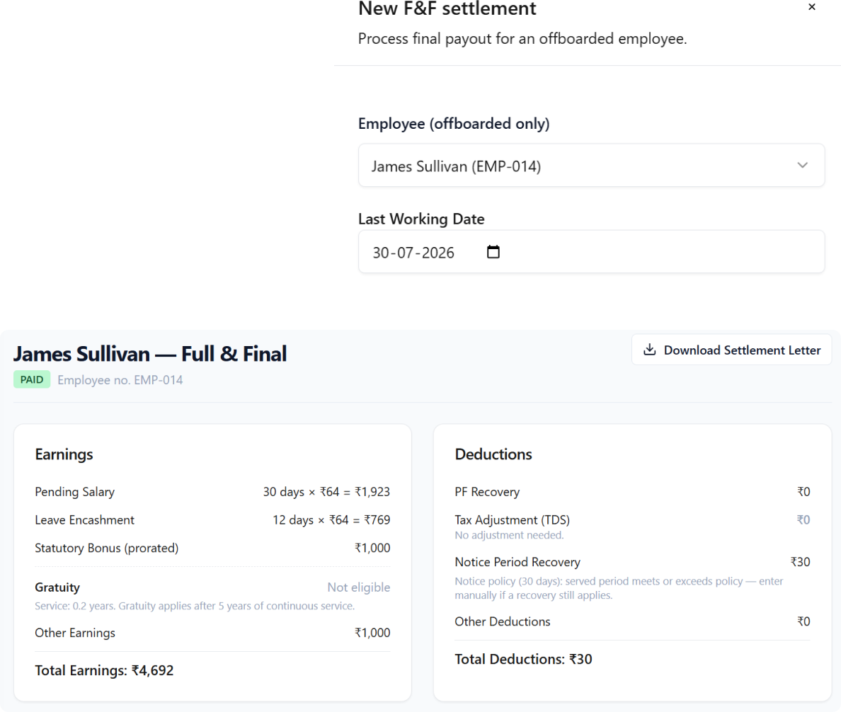 Peyqo Payroll & Compensation — Fast and Accurate Final Settlements