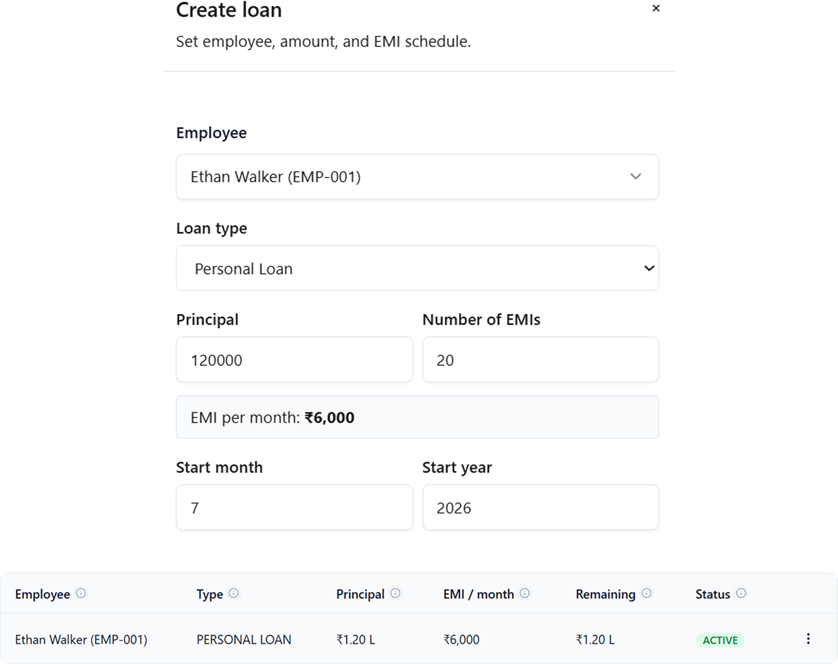 Peyqo Payroll & Compensation — Manage Loans and Salary Advances with Ease