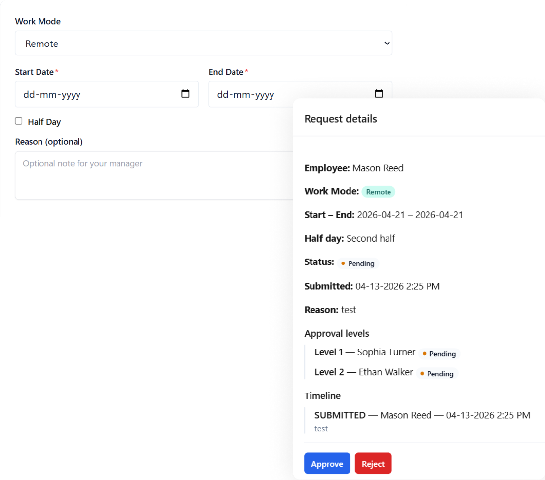 Peyqo Work Mode — Structured Work Flexibility for Teams